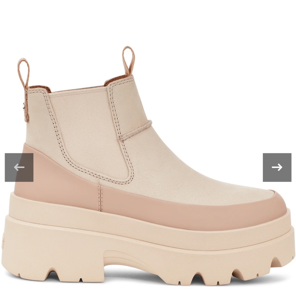 Women's Cream and Tan Ankle Boots